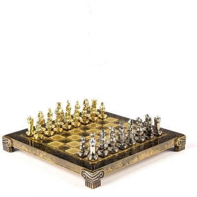 Kompaktowa Gra W Szachy Z Metalu Z Planszą I Figurami Pudełko 26x26, Gra Planszowa, Manopoulos Kompaktowa Gra W Szachy Z Metalu Z Planszą I Figurami Pudełko 26x26, Gra Planszowa, Manopoulos