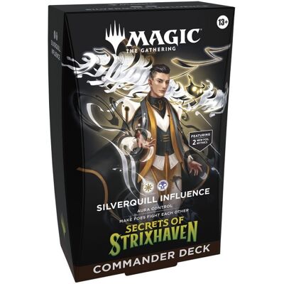 Wizards of the Coast Magic Secrets Of Strixhaven Commander Deck Silverquill Influence Wizards of the Coast Magic Secrets Of Strixhaven Commander Deck Silverquill Influence