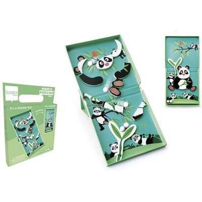 Magnetyczne Puzzle Panda I Tor Kulek Gra 2w1 Gra Logiczna Scratch Magnetyczne Puzzle Panda I Tor Kulek Gra 2w1 Gra Logiczna Scratch