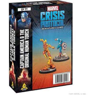 Marvel: Crisis Protocol - Captain America & the Original Human Torch, Atomic Mass Games Marvel: Crisis Protocol - Captain America & the Original Human Torch, Atomic Mass Games