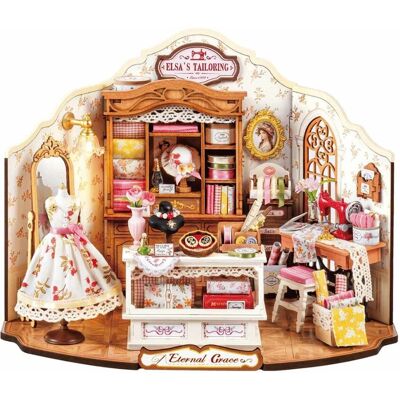 Robotime Mini Domek 3d - Pracownia Krawiecka Elsy Robotime Mini Domek 3d - Pracownia Krawiecka Elsy