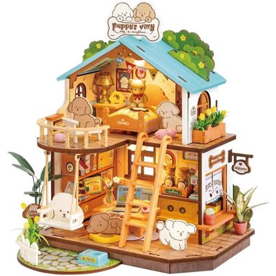 Robotime Mini Domek 3d - Willa Szczeniaczków I Rolife Robotime Mini Domek 3d - Willa Szczeniaczków I Rolife