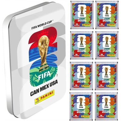 Mini Puszka Naklejki Fifa World Cup 2026 Panini 8 Saszetek Z Naklejkami Mini Puszka Naklejki Fifa World Cup 2026 Panini 8 Saszetek Z Naklejkami