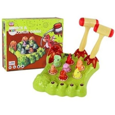 Leantoys - Wack-A-Mole Dino - Motyw dinozaurów - Zielone światła - Gra planszowa Leantoys - Wack-A-Mole Dino - Motyw dinozaurów - Zielone światła - Gra planszowa