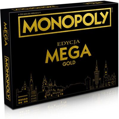 Monopoly Edycja Mega Gold, Gra Planszowa, Winning Moves Monopoly Edycja Mega Gold, Gra Planszowa, Winning Moves