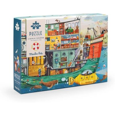 Moulin Roty Puzzle Tekturowe Statek 200 Elem. Le Jardin Moulin Roty Puzzle Tekturowe Statek 200 Elem. Le Jardin