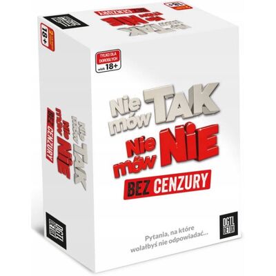 Nie Mów Tak, Nie Mów Nie. Bez Cenzury - Imprezowa, Gra Planszowa, Epee Nie Mów Tak, Nie Mów Nie. Bez Cenzury - Imprezowa, Gra Planszowa, Epee