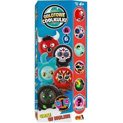 Odlotowe Coolkulki - 6 Kulek + 6 Ubranek - Totem Box, Czerwony, Gra Zręcznościowa, Epee Odlotowe Coolkulki - 6 Kulek + 6 Ubranek - Totem Box, Czerwony, Gra Zręcznościowa, Epee