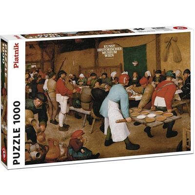 Piatnik, Puzzle, Brueghel, Chłopskie Wesele, 1000 El. Piatnik, Puzzle, Brueghel, Chłopskie Wesele, 1000 El.