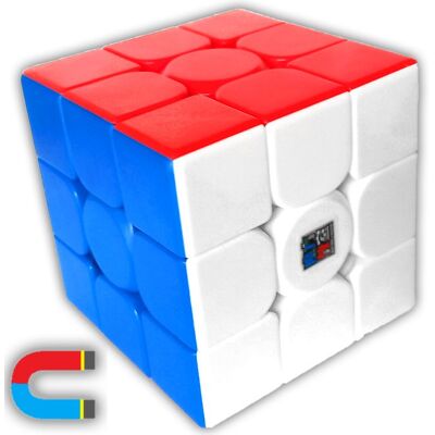 MoYu Profesjonalnie Wyregulowana Magnetyczna Kostka 3x3 + Podstawka Układanka MoYu Profesjonalnie Wyregulowana Magnetyczna Kostka 3x3 + Podstawka Układanka