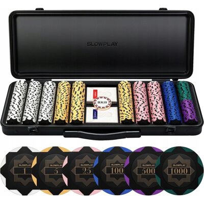 Inny producent Profesjonalny Zestaw Pokerowy 500 Szt. Żetonów, Karty I Walizka, Slowplay Inny producent Profesjonalny Zestaw Pokerowy 500 Szt. Żetonów, Karty I Walizka, Slowplay