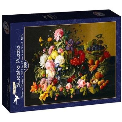 Amigo Puzzle 1000 Martwa natura z kwiatami i owocami Amigo Puzzle 1000 Martwa natura z kwiatami i owocami
