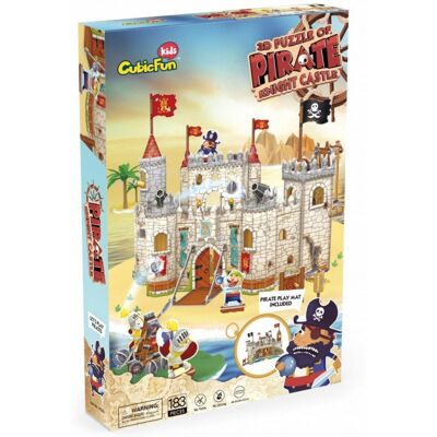 Puzzle 3D Zamek Piratów Cubic Fun - 183 Elementy Puzzle 3D Zamek Piratów Cubic Fun - 183 Elementy