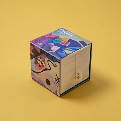 Puzzle Cube Kandinsky Gelb-Rot-Blau Londji® Puzzle Cube Kandinsky Gelb-Rot-Blau Londji®