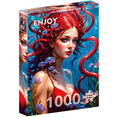 Enjoy Puzzle - Ginger Mermaid 1000 - Ruda - Puzzle Enjoy Puzzle - Ginger Mermaid 1000 - Ruda - Puzzle