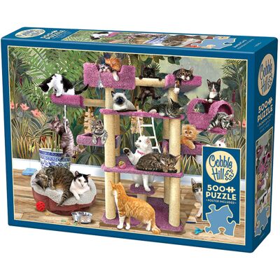 Cobble Hill Puzzle, Drapak Dla Kota, 500 El. Cobble Hill Puzzle, Drapak Dla Kota, 500 El.