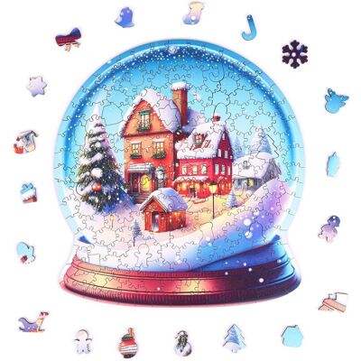 Alexander Puzzle drewniane - Christmas - Kula Śnieżna - 200 el. Alexander Puzzle drewniane - Christmas - Kula Śnieżna - 200 el.