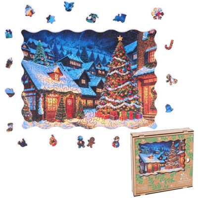 Alexander Puzzle drewniane - Christmas - Świąteczna wioska - 200 el. Alexander Puzzle drewniane - Christmas - Świąteczna wioska - 200 el.
