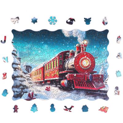 Alexander Puzzle drewniane - Christmas - Świąteczny pociąg - 200 el. Alexander Puzzle drewniane - Christmas - Świąteczny pociąg - 200 el.