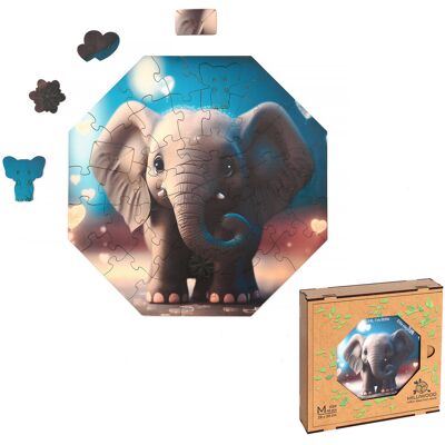 Alexander Puzzle drewniane Milliwood - Hi, I'm little – Ellie Elephant 29x29 - 46 El. Alexander Puzzle drewniane Milliwood - Hi, I'm little – Ellie Elephant 29x29 - 46 El.