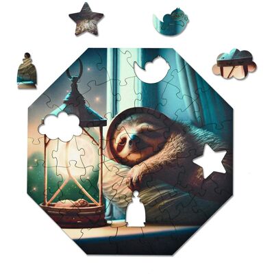 Alexander Puzzle drewniane Milliwood - Hi, I'm little – Simon Sloth 29x29 - 46 El. Alexander Puzzle drewniane Milliwood - Hi, I'm little – Simon Sloth 29x29 - 46 El.