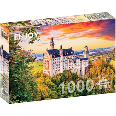 Enjoy Puzzles Zamek Neuschwanstein Jesień 1000 Elementów - Puzzle Enjoy Puzzles Zamek Neuschwanstein Jesień 1000 Elementów - Puzzle