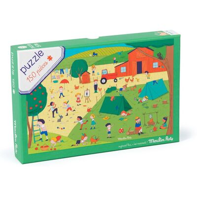 Moulin Roty Puzzle Kartonowe 'Wycieczka Na Wieś' 713140 Moulin Roty Puzzle Kartonowe 'Wycieczka Na Wieś' 713140