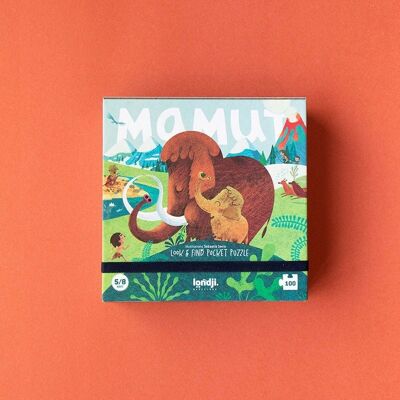Puzzle Kieszonkowe Z Grą Obserwacyjną Londji - Mamut 100 El. Puzzle Kieszonkowe Z Grą Obserwacyjną Londji - Mamut 100 El.