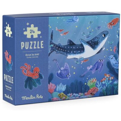 Moulin Roty - Fosforyzujące puzzle Paulie pod morzem Moulin Roty - Fosforyzujące puzzle Paulie pod morzem
