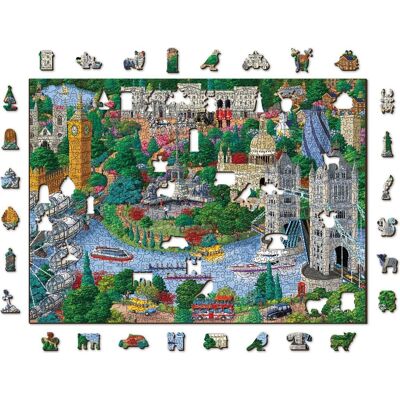 Puzzle Z Figurkami Zabytki Londynu London Sights 1010 El. Xl Wooden.City Puzzle Z Figurkami Zabytki Londynu London Sights 1010 El. Xl Wooden.City