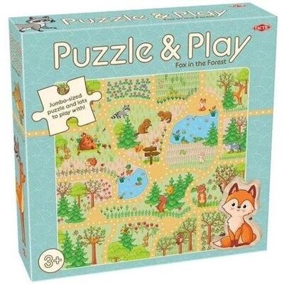 Tactic Puzzle Z Grą: Lis W Lesie Tactic Puzzle Z Grą: Lis W Lesie