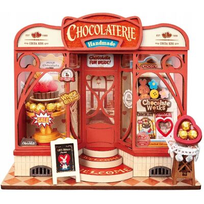 Robotime Puzzle Model Do Złożenia 3d Sweet Chocolate Shop Ds047 Prezent Robotime Puzzle Model Do Złożenia 3d Sweet Chocolate Shop Ds047 Prezent