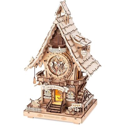 Robotime Rokr Cuckoo Clock Drewniany Zegar Z Kukułką Drewniane Puzzle 3d (Lc901) Robotime Rokr Cuckoo Clock Drewniany Zegar Z Kukułką Drewniane Puzzle 3d (Lc901)