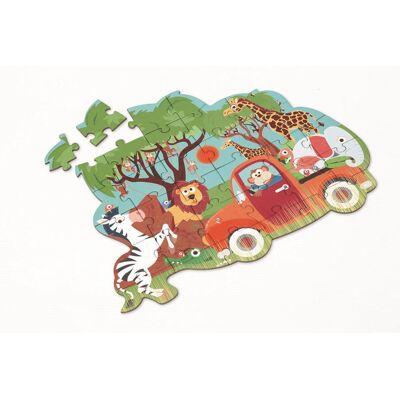 Scratch, Puzzle, Konturowe Safari, 30 El. Scratch, Puzzle, Konturowe Safari, 30 El.