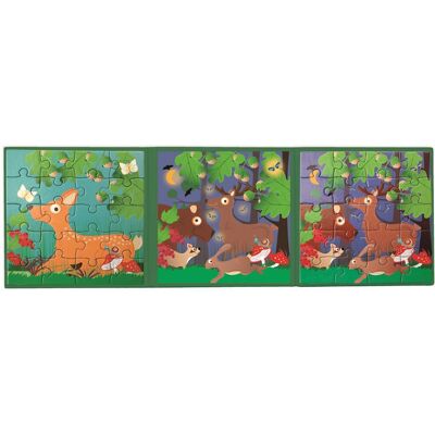 Scratch, Puzzle, Magnetyczne - Książka Podróżna W Lesie, 2x20 El. Scratch, Puzzle, Magnetyczne - Książka Podróżna W Lesie, 2x20 El.