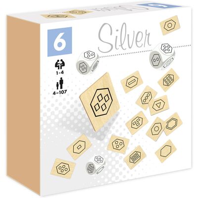 Silver kostki z piktogramami, gra planszowa, Alexander gry Silver kostki z piktogramami, gra planszowa, Alexander gry