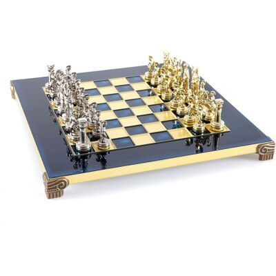Szachy Metalowe Antyczna Grecja 28×28 Cm – Złoto I Srebro, Gra Planszowa, Manopoulos Szachy Metalowe Antyczna Grecja 28×28 Cm – Złoto I Srebro, Gra Planszowa, Manopoulos