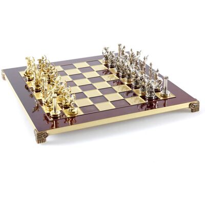 Szachy Metalowe Antyczna Grecja 36×36 Cm – Czerwono-Złota Plansza, Gra Planszowa, Manopoulos Szachy Metalowe Antyczna Grecja 36×36 Cm – Czerwono-Złota Plansza, Gra Planszowa, Manopoulos