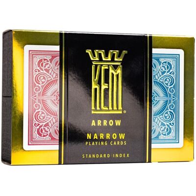 MODIANO The U.S. Playing Card Co. Karty Kem Arrow Narrow Standard Index Acetate X2 MODIANO The U.S. Playing Card Co. Karty Kem Arrow Narrow Standard Index Acetate X2