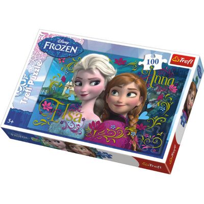 Trefl, Puzzle, Disney, Kraina Lodu, Anna I Elsa, 100 El. Trefl, Puzzle, Disney, Kraina Lodu, Anna I Elsa, 100 El.