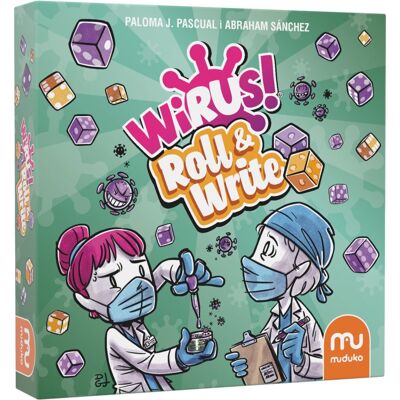 Wirus! Roll & Write, Gra Planszowa, Muduko Wirus! Roll & Write, Gra Planszowa, Muduko