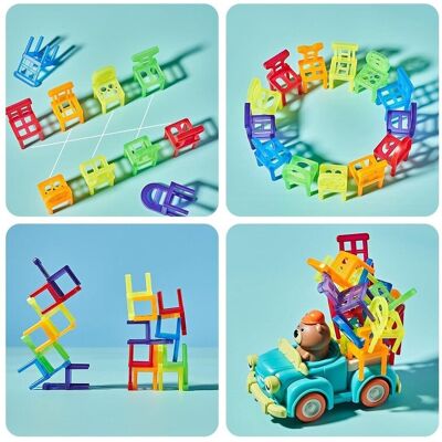Lean Toys Zręcznościowa Gra Rodzinna Spadające Krzesła, Frugal Lean Toys Zręcznościowa Gra Rodzinna Spadające Krzesła, Frugal