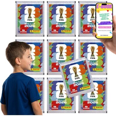 10 Saszetek Naklejki Panini Fifa World Cup 2026 70 Naklejek Prezent Dla Dziecka + E-Book 10 Saszetek Naklejki Panini Fifa World Cup 2026 70 Naklejek Prezent Dla Dziecka + E-Book