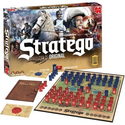 TM Toys Jumbo Stratego - Gra Planszowa dla 2-7 Graczy - 42 Min TM Toys Jumbo Stratego - Gra Planszowa dla 2-7 Graczy - 42 Min