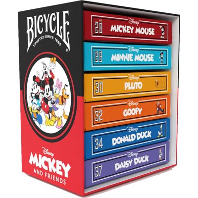 Bicycle® Disney Mickey & Friends Box Set (Designer Spielkarten, Poker, Skat...): (Mickey + Minnie + Pluto + Goofy + Donald + Daisy) Bicycle® Disney Mickey & Friends Box Set (Designer Spielkarten, Poker, Skat...): (Mickey + Minnie + Pluto + Goofy + Donald + Daisy)