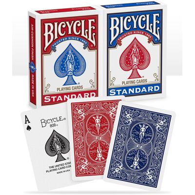 Bicycle Gold Standard 2 Talie Kart Do Gry Czerwona I Niebieska Bicycle Gold Standard 2 Talie Kart Do Gry Czerwona I Niebieska