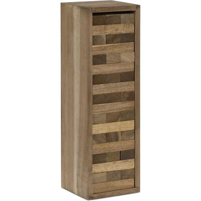 RELAXDAYS Drewniana Wieża 54 Elementy Gra Zręcznościowa Pudełko 29x9,5x8,5 Cm RELAXDAYS Drewniana Wieża 54 Elementy Gra Zręcznościowa Pudełko 29x9,5x8,5 Cm