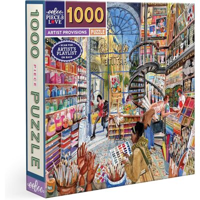 Eeboo Puzzle 1000 Elementów Artist Provisions - Ekologiczne, 58,5x58,5 Cm Eeboo Puzzle 1000 Elementów Artist Provisions - Ekologiczne, 58,5x58,5 Cm