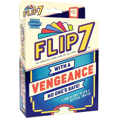 USAopoly Flip 7: With A Vengeance Gra Karciana Imprezowa Od 8 Lat, Strategiczna USAopoly Flip 7: With A Vengeance Gra Karciana Imprezowa Od 8 Lat, Strategiczna