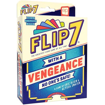 USAopoly Flip 7: With A Vengeance Gra Karciana Samodzielna Gra Press Your Luck Karty Akcji Take-That Szybka Gra Rodzinna I Imprezowa Od 8 Lat USAopoly Flip 7: With A Vengeance Gra Karciana Samodzielna Gra Press Your Luck Karty Akcji Take-That Szybka Gra Rodzinna I Imprezowa Od 8 Lat